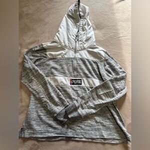 Victoria's Secret PINK Gray and White Sweatshirt